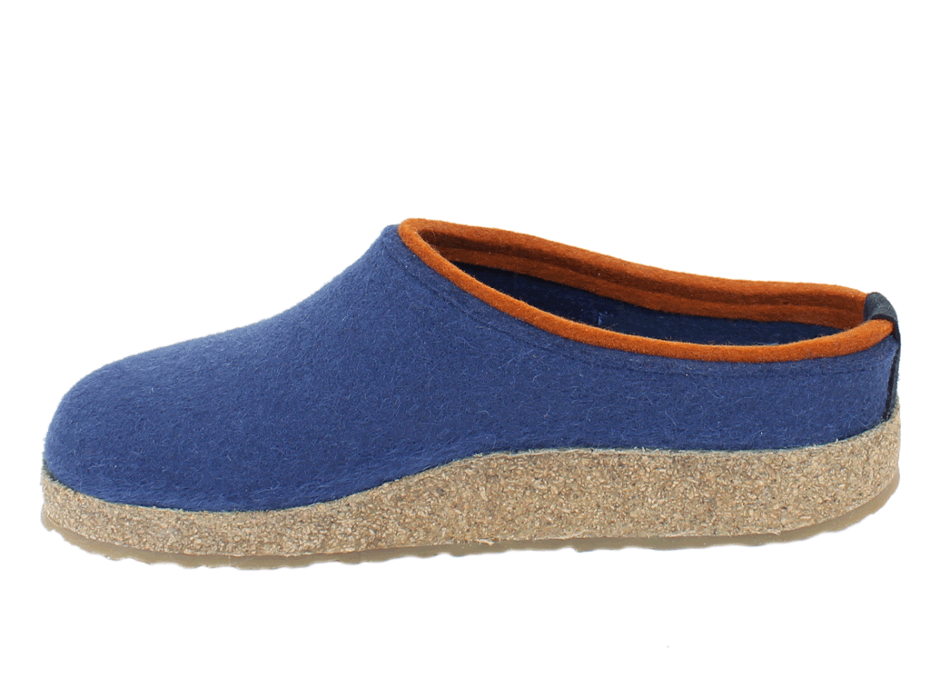 Haflinger Felt Clogs Grizzly Kris Blueberry | Unisex Clogs | Shoegarden UK