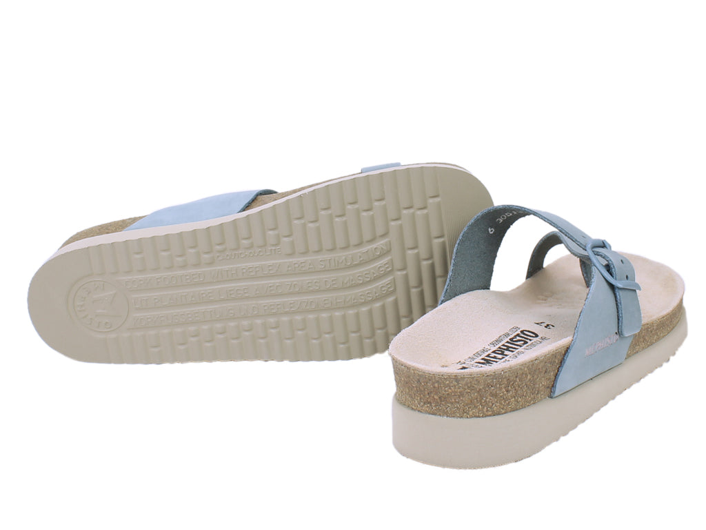 Mephisto Sandals Helen Sky Blue Women s toe post sandals