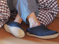 Glerups Slippers open heel Charcoal