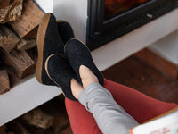 Glerups Closed Slippers Charcoal