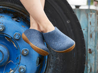 Glerups Slippers Denim Rubber Sole