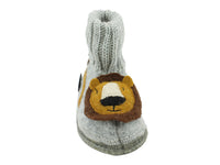 Haflinger Children's slippers Leo Grey