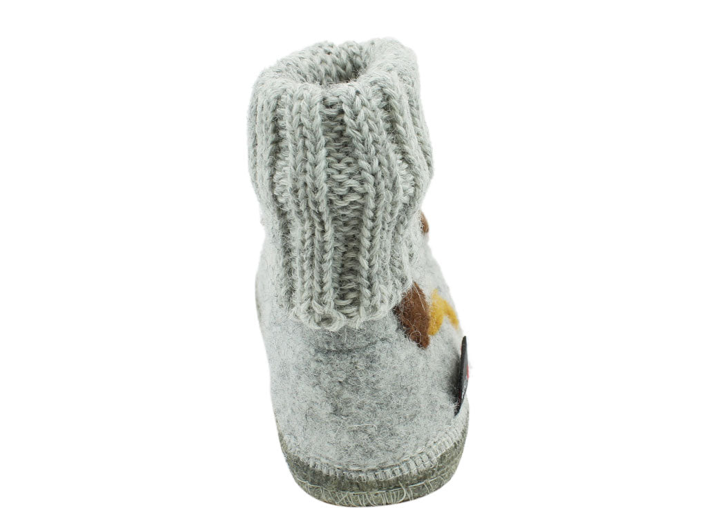 Haflinger Children's slippers Leo Grey