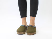 Haflinger Clogs Grizzly Franzl Olive