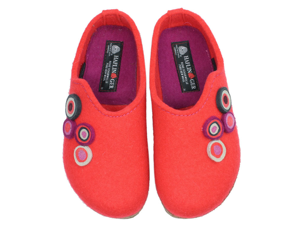 Haflinger Clogs Grizzly Kanon Coral