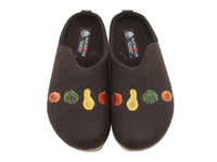 Haflinger Clogs Grizzly Pumpkin Espresso