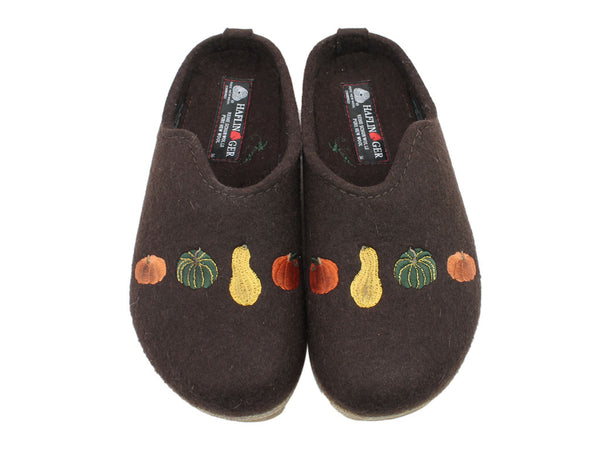 Haflinger Clogs Grizzly Pumpkin Espresso