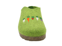 Haflinger Clogs Grizzly Vegetables Green