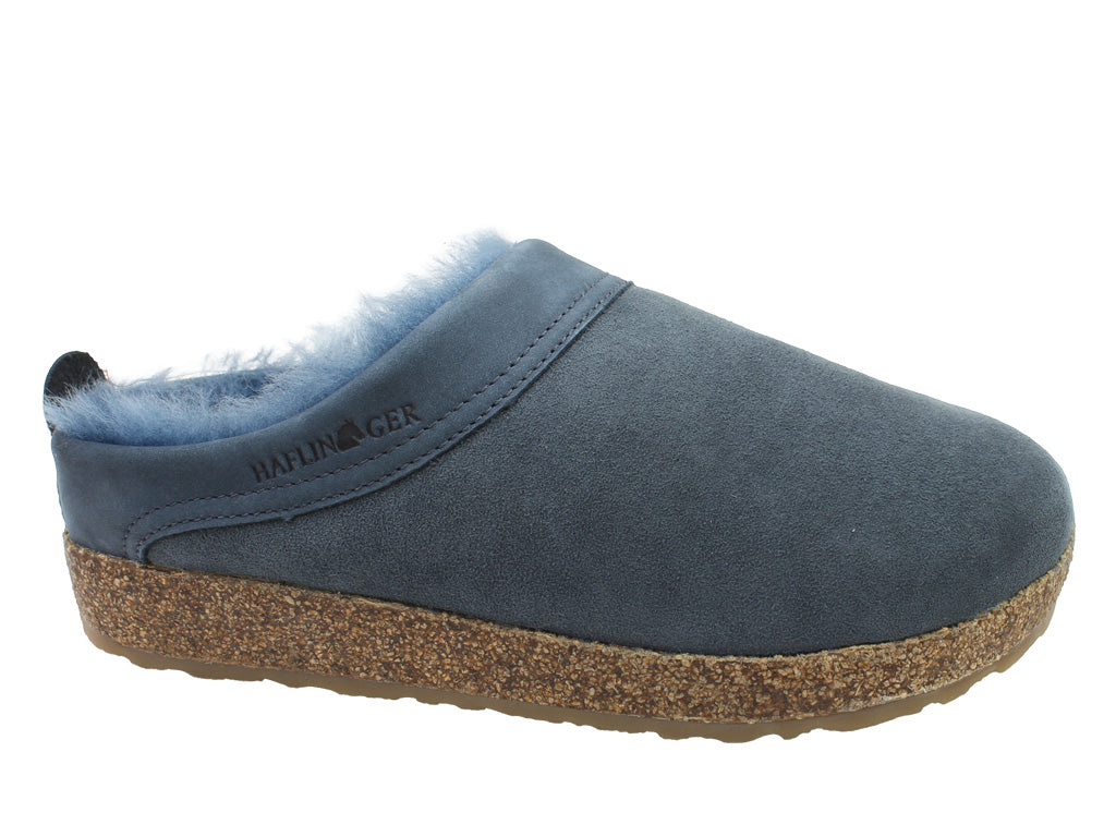 Haflinger Clogs Sheepskin Snowbird Navy