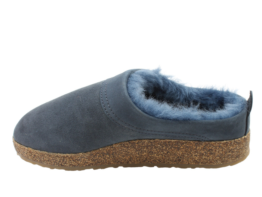 Haflinger Clogs Sheepskin Snowbird Navy