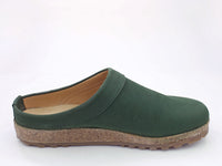 Haflinger Leather Clogs Malmo Green (Second Quality)