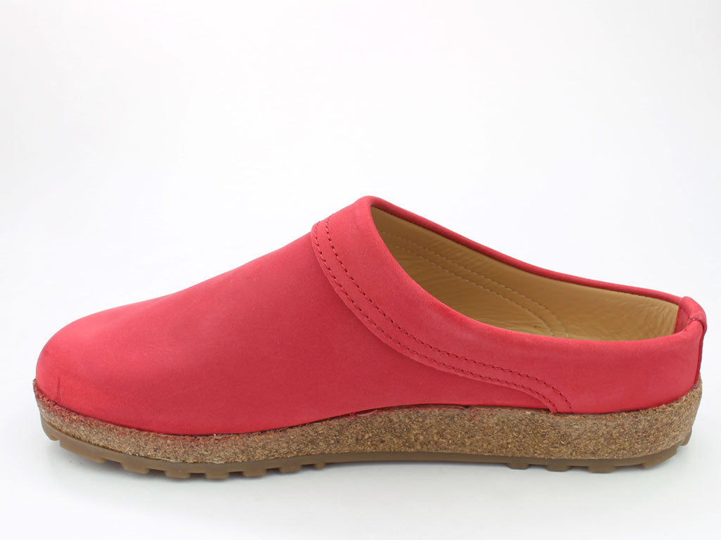 Haflinger Leather Clogs Malmo Red (Second Quality)