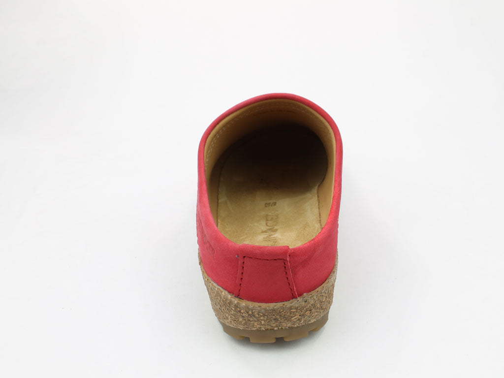 Haflinger Leather Clogs Malmo Red (Second Quality)