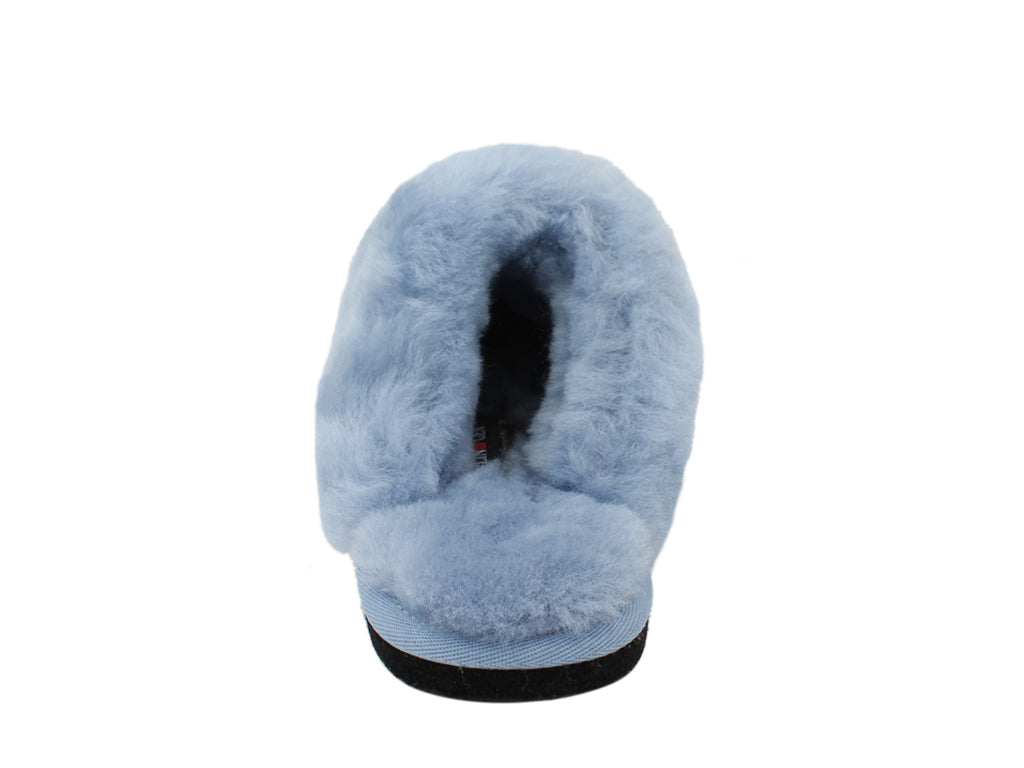 Haflinger Sheepskin Slippers North Star Blue