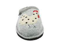 Haflinger Slippers Flair Chicken Grey