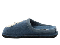 Haflinger Slippers Flair Choupette Cat Blue