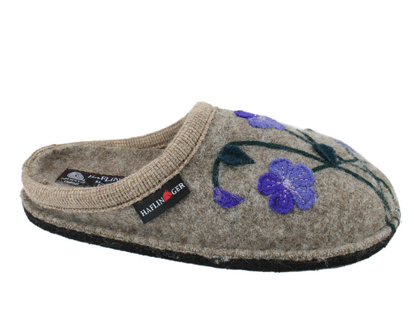 Haflinger Slippers Flair Viola Beige