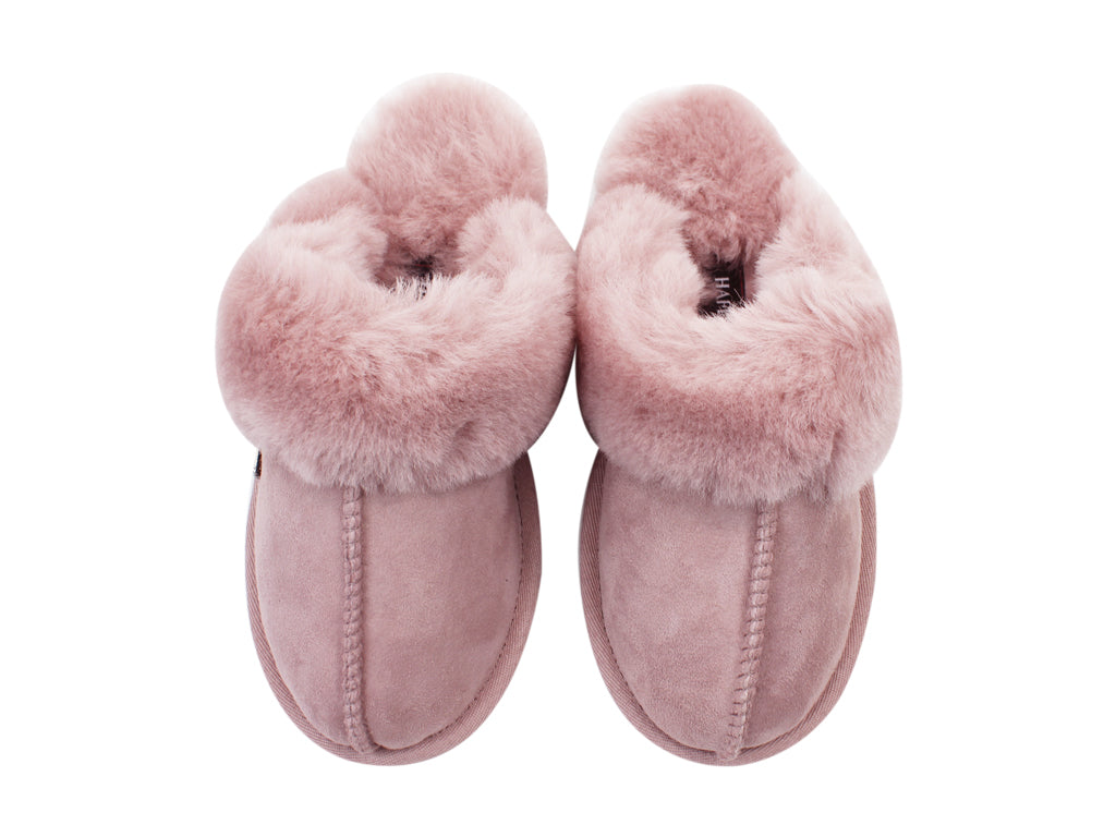 Haflinger Sheepskin Slippers North Star Rosewood