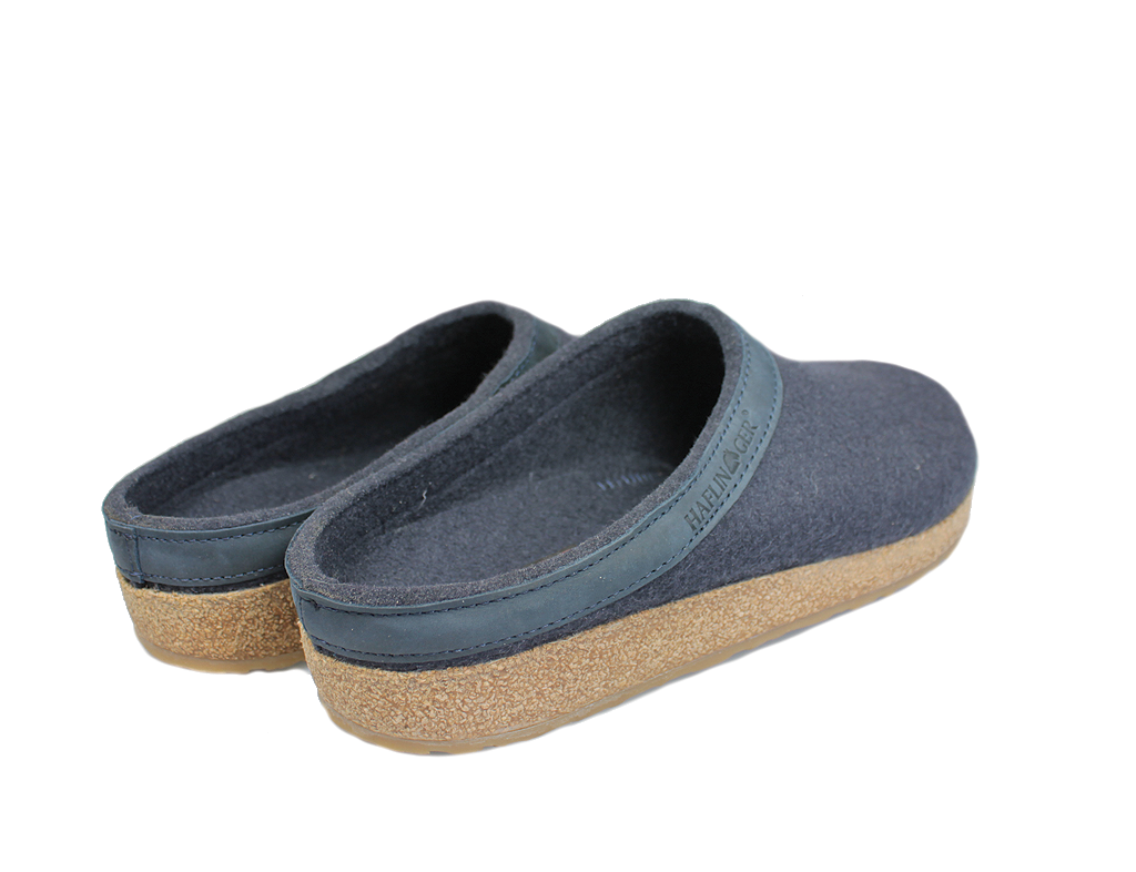 (Second Quality) Haflinger Clogs Grizzly Torben Dark Navy