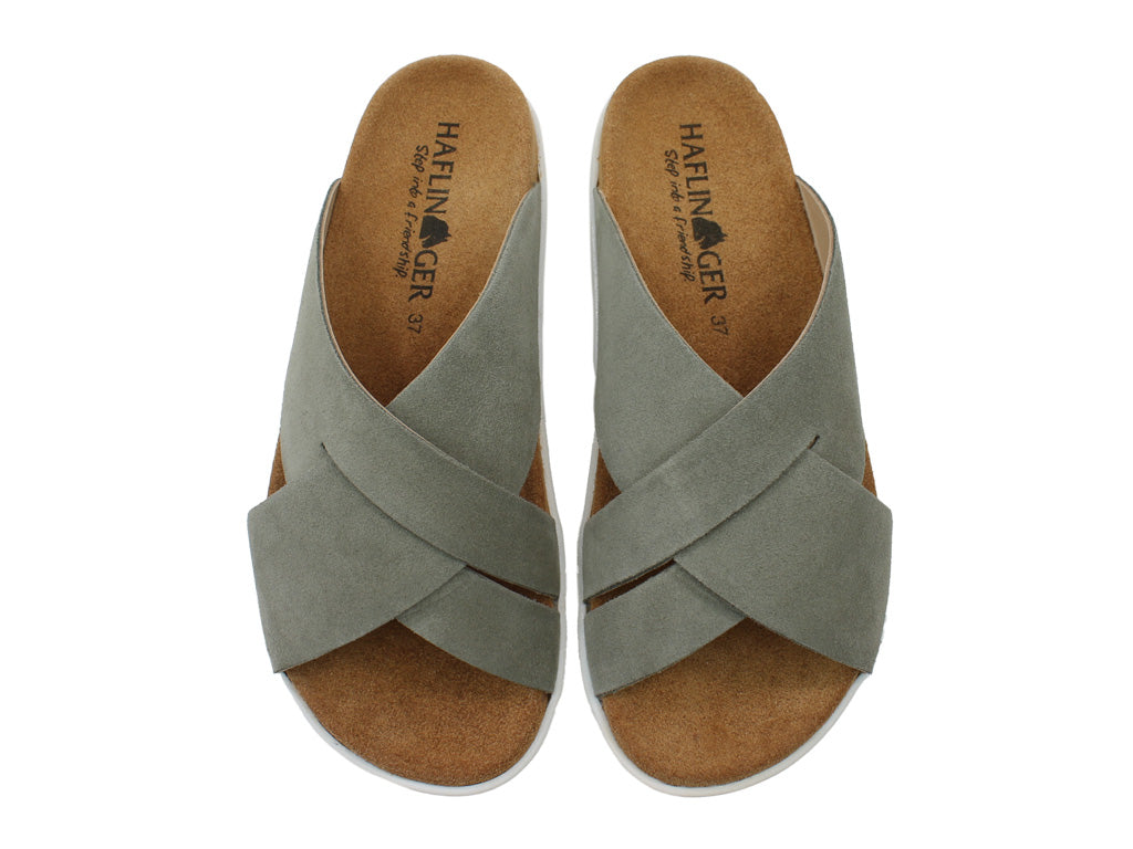 Haflinger Sandals Sienna Khaki upper view