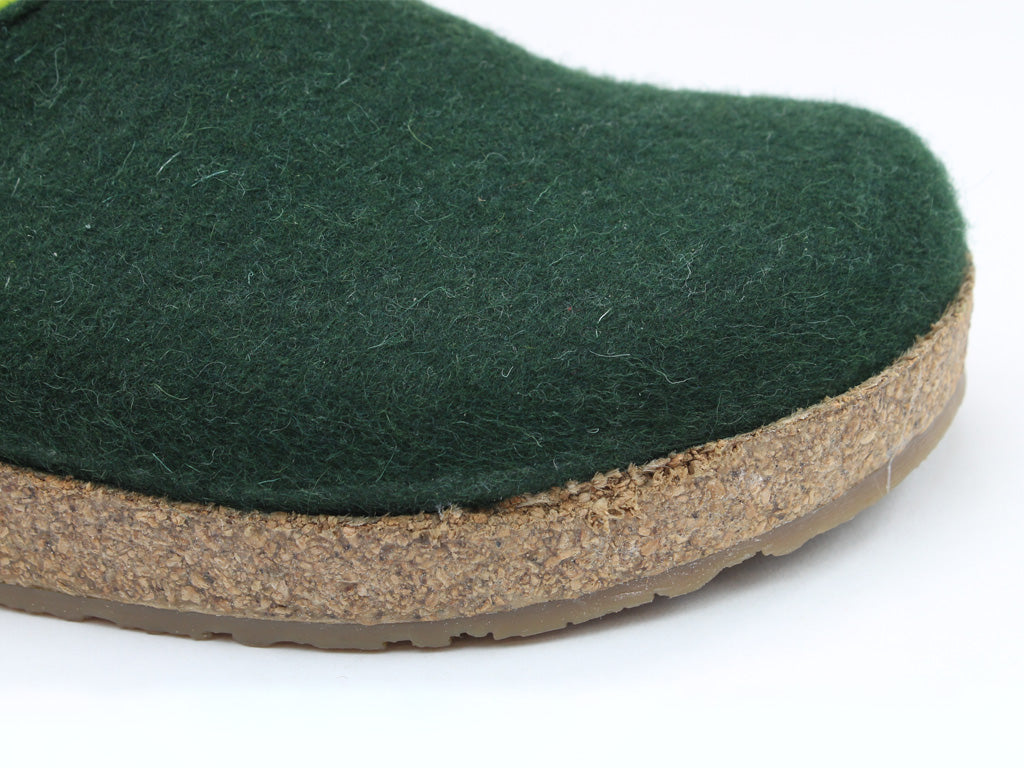 (Second Quality) Haflinger Clogs Grizzly Kris Forest Green