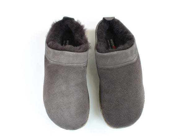 (Second Quality) Haflinger Clogs Sheepskin Snowbird Grey