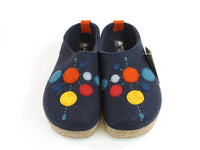 (Second Quality) Haflinger Felt Clogs Grizzly Faible Navy