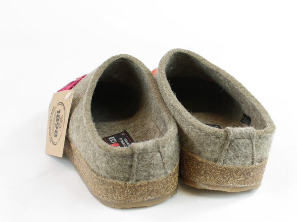 (Second Quality) Haflinger Felt Clogs Grizzly Radius Torf