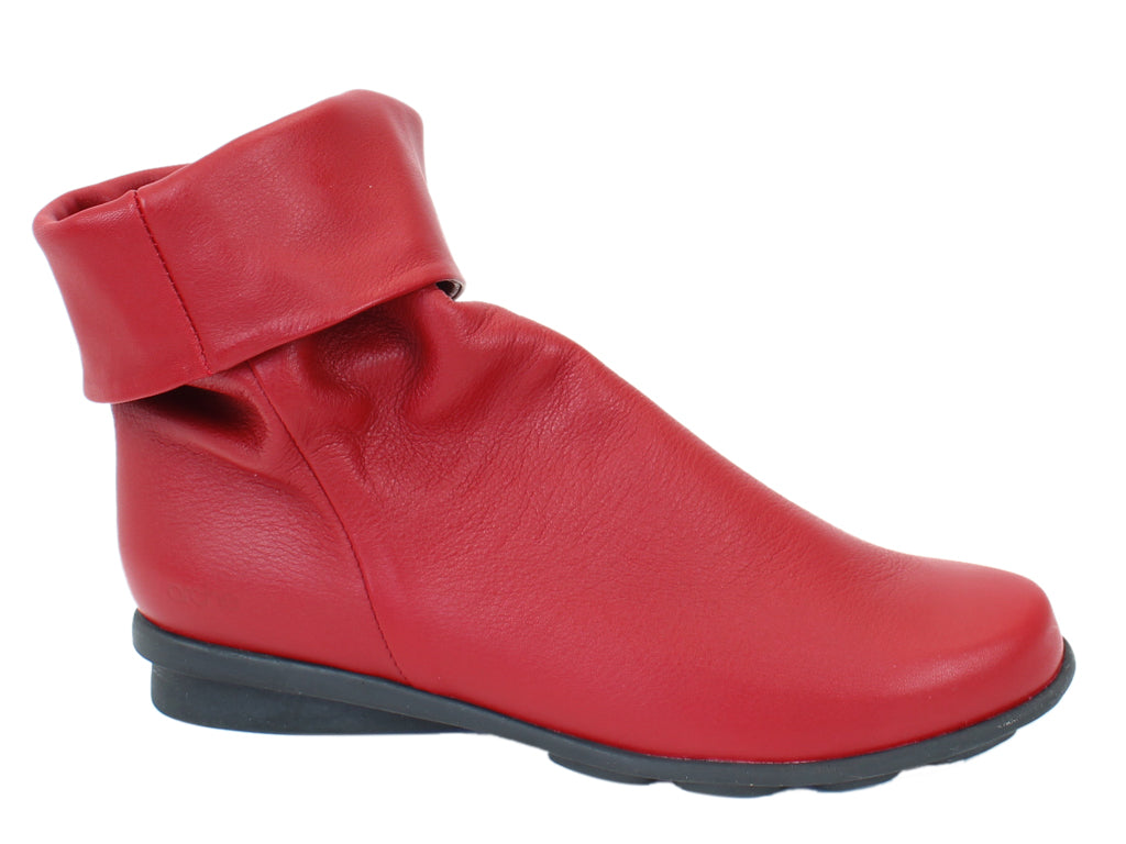 Red short boots store womens