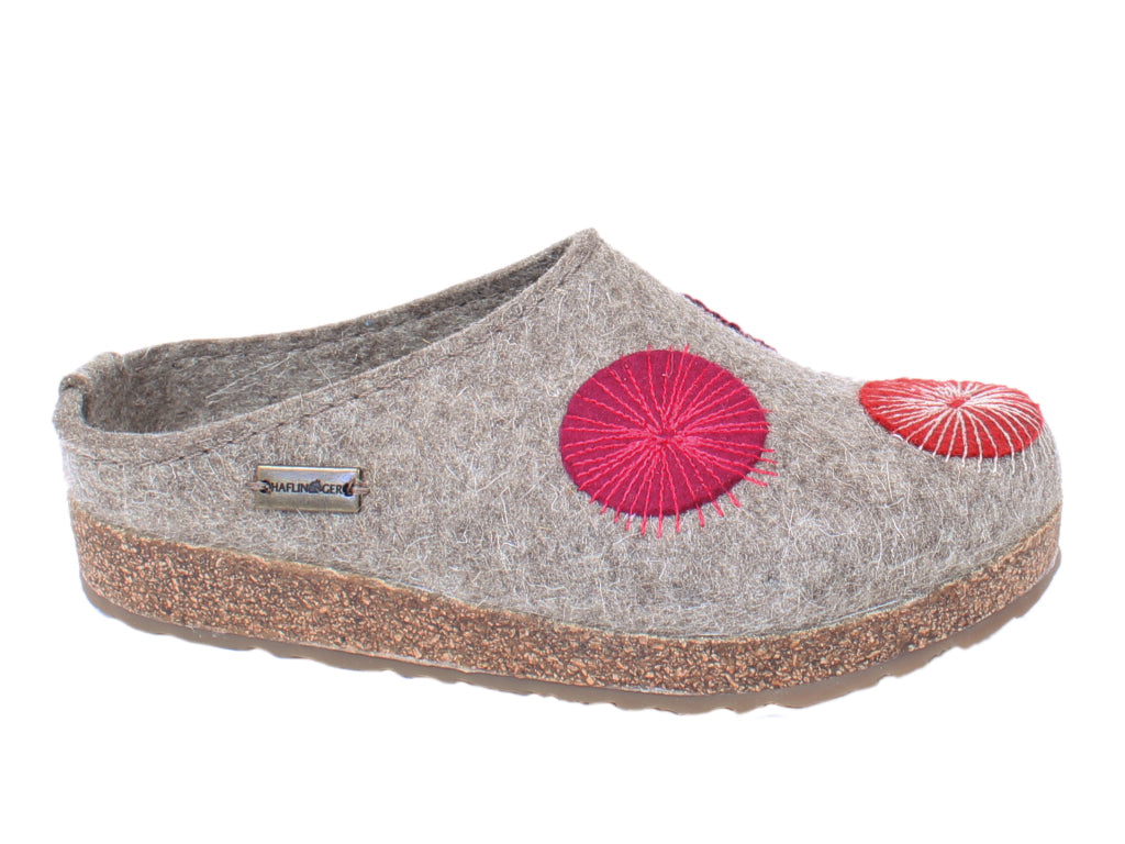 Haflinger Felt Clogs Grizzly Radius Torf side view