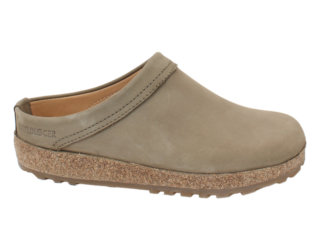 Haflinger Leather Clogs Malmo Taupe House shoes Shoegarden UK