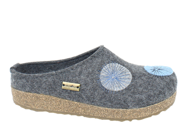 Haflinger Felt Clogs Grizzly Radius Anthracite side view