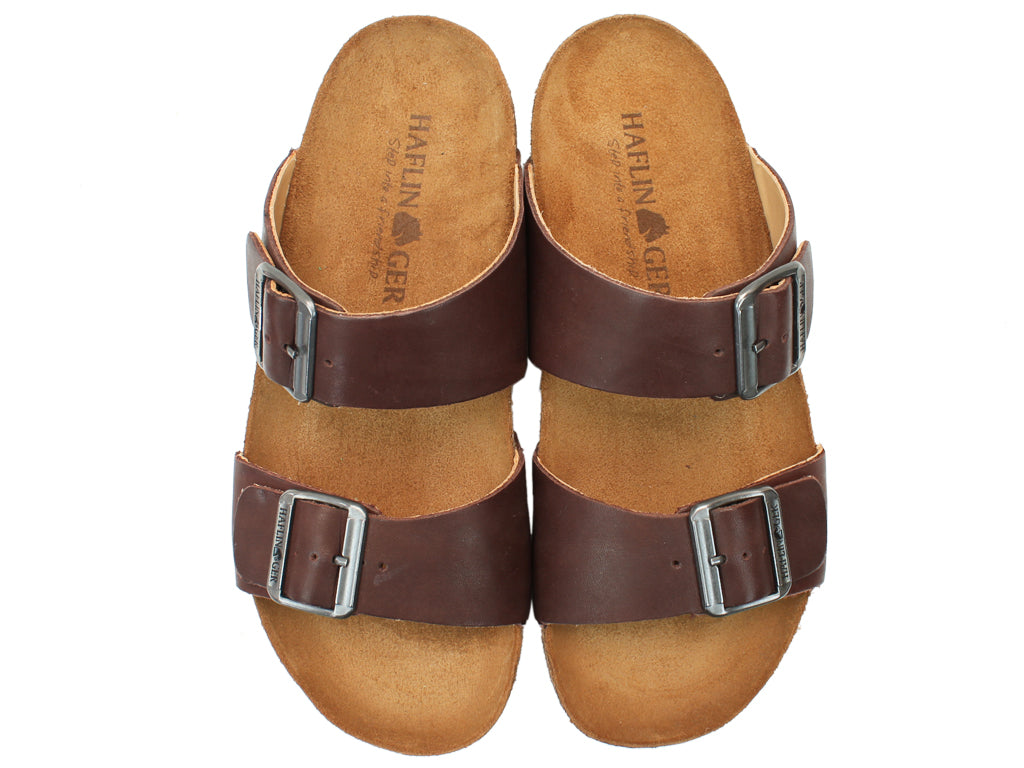 Haflinger Sandals Andrea Rich Brown | Unisex leather sandals