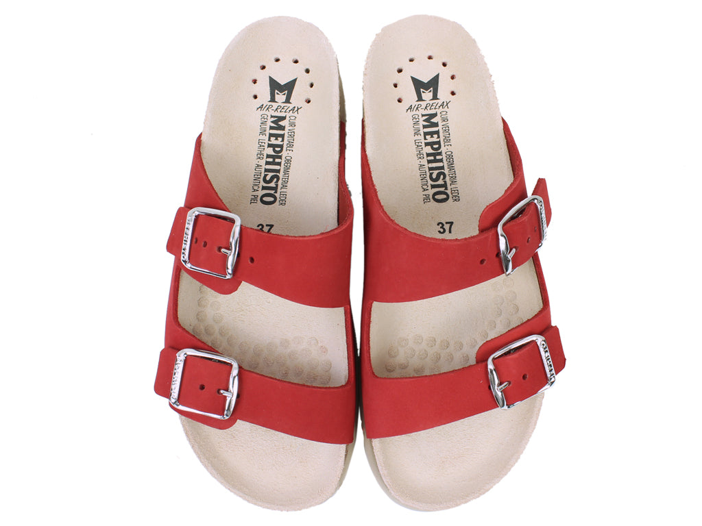 Mephisto Sandals Harmony Nubuck Scarlet Women s sandals