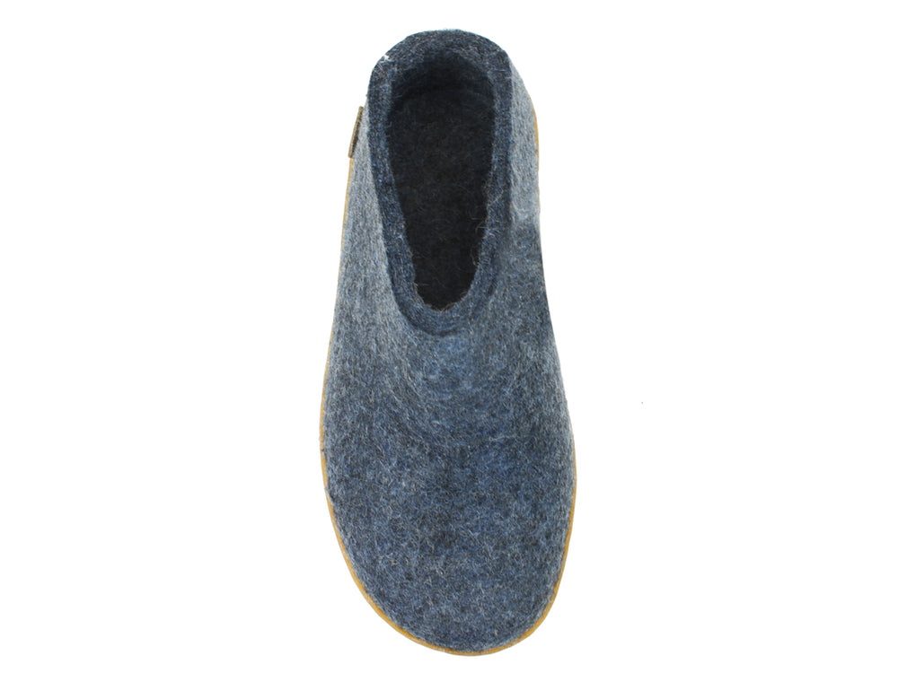 Glerups Felt Rubber Sole Shoe, Denim