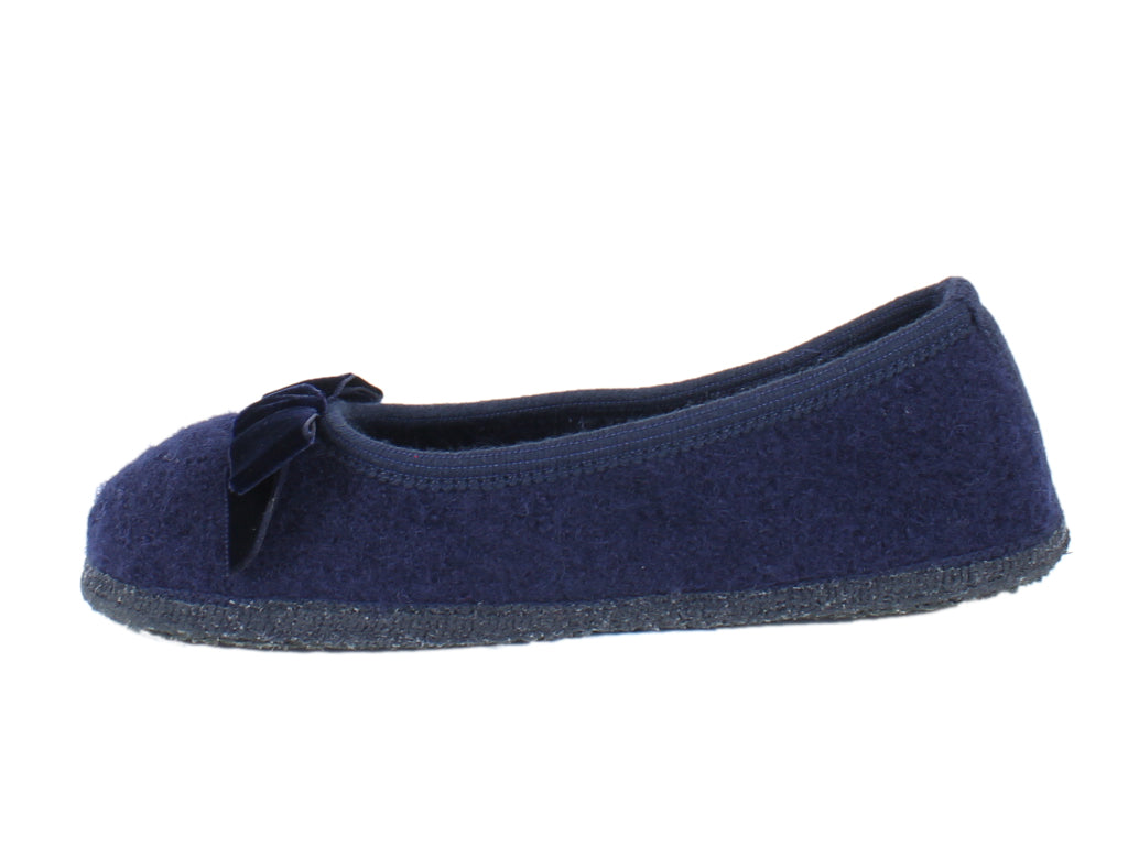 Navy ballerina online slippers