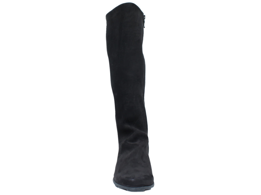 Arche Knee High Boots Denori Black Women Leather Boots