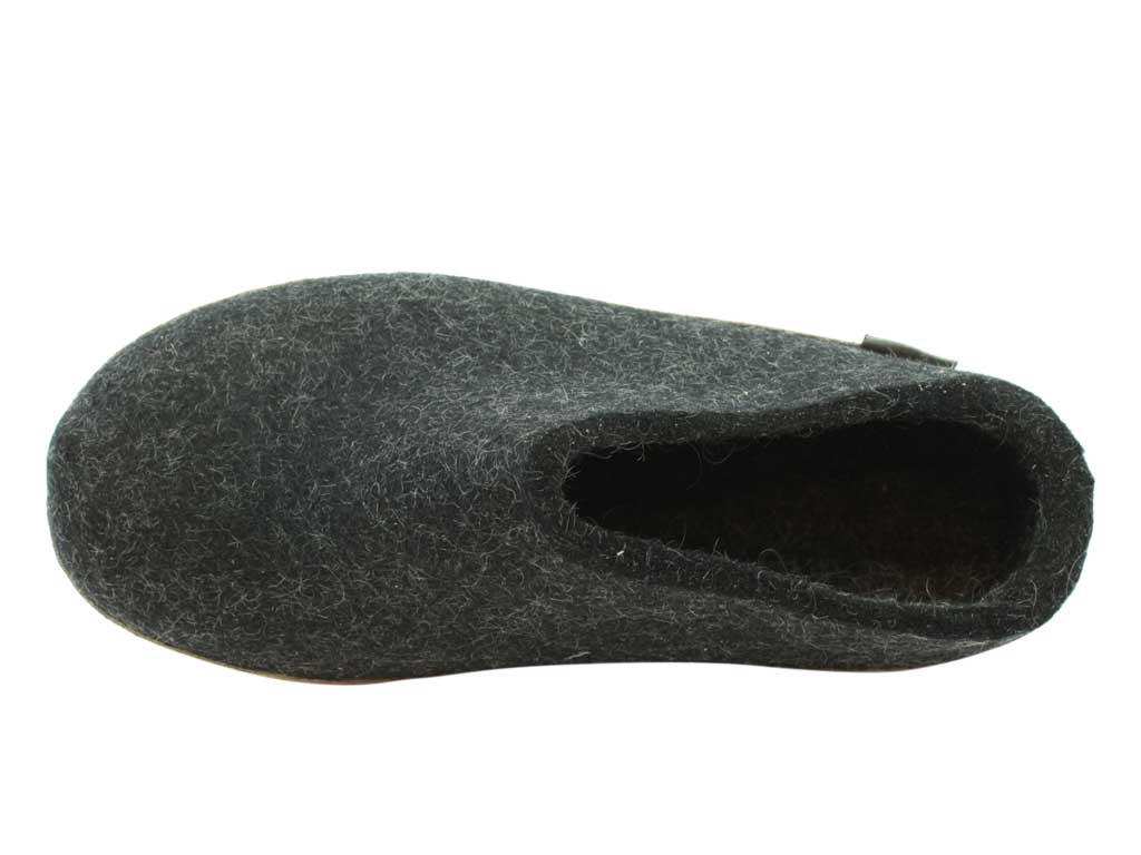 Glerups wool slippers open on sale heel