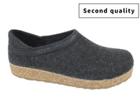 Haflinger Clogs Grizzly Buffalo Graphite side view